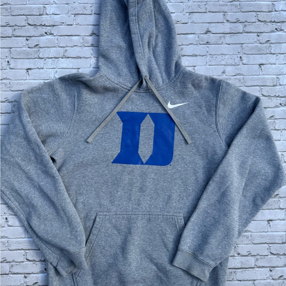 Nike Gray and Blue Sweatshirt Classic Pullover